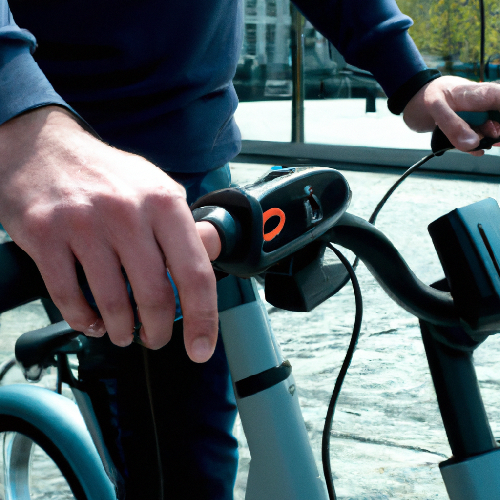 Portret van Lotte, fietsgids met stadsfiets in de Europese wijk
