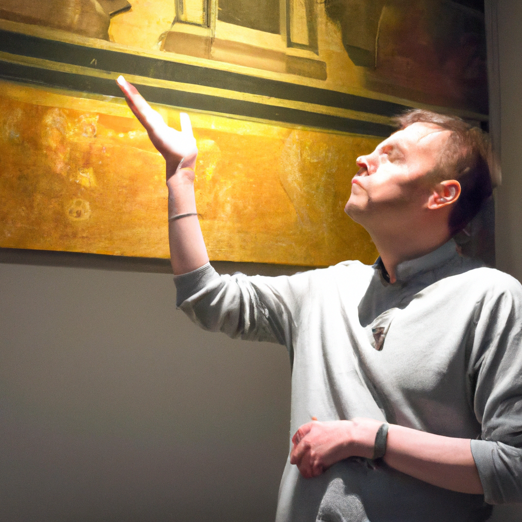 Portret van Anya, museumgids aan het woord in een Brusselse zaal